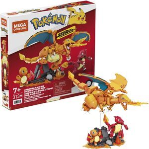 MEGA BLOKS - Pokemon: Charmander Evolution Set, 300 Piece Building Toy